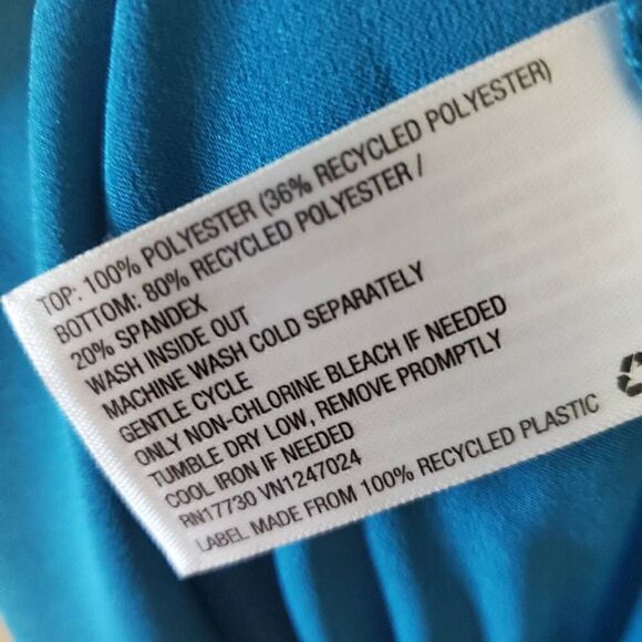 NWT Sergio Hudson x Target Teal faux wrap Bodysuit 2X - Picture 7 of 9